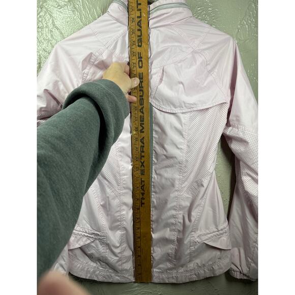 Lululemon Record Breaker Windbreaker Jacket Womens Light Vented Pink Size 4 - Picture 6 of 6